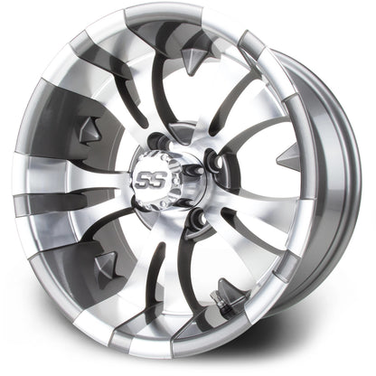 MODZ® 14" Vampire Gunmetal Wheels & Street Tires Combo (MODZ Guardian 205/30-14)