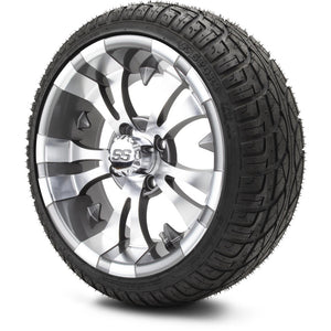 MODZ® 14" Vampire Gunmetal Wheels & Street Tires Combo (Arisun X-Sport 205/30-14)