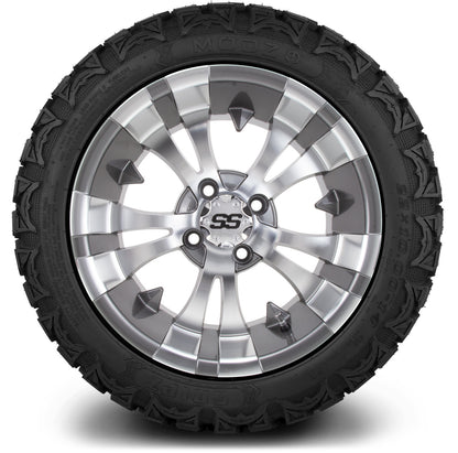 MODZ® 14" Vampire Gunmetal Wheels & Off-Road Tires Combo (Arisun X-Trail All-Terrain 23x10-14)