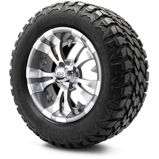 MODZ® 14" Vampire Gunmetal Wheels & Off-Road Tires Combo (MODZ Gripz 23x10-14)