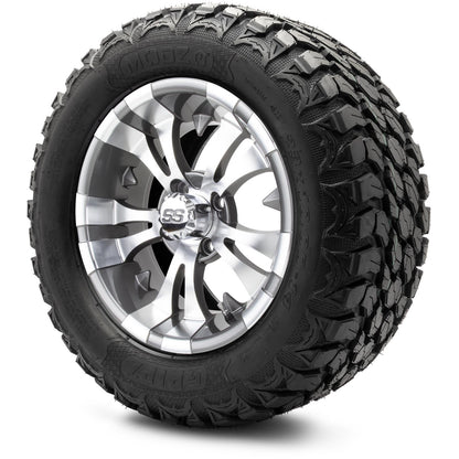 MODZ® 14" Vampire Gunmetal Wheels & Off-Road Tires Combo (Xcomp Gladiator 23-10-14 Radial)