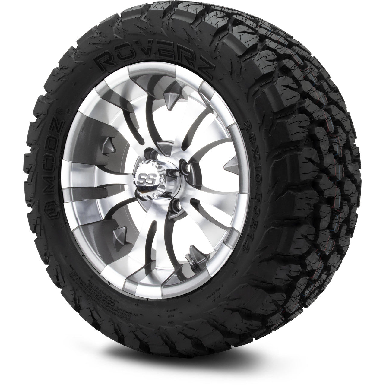 MODZ® 14" Vampire Gunmetal Wheels & Off-Road Tires Combo (Arisun X-Trail All-Terrain 23x10-14)