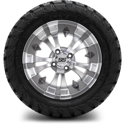 MODZ® 14" Vampire Gunmetal Wheels & Off-Road Tires Combo (Xcomp Gladiator 23-10-14 Radial)