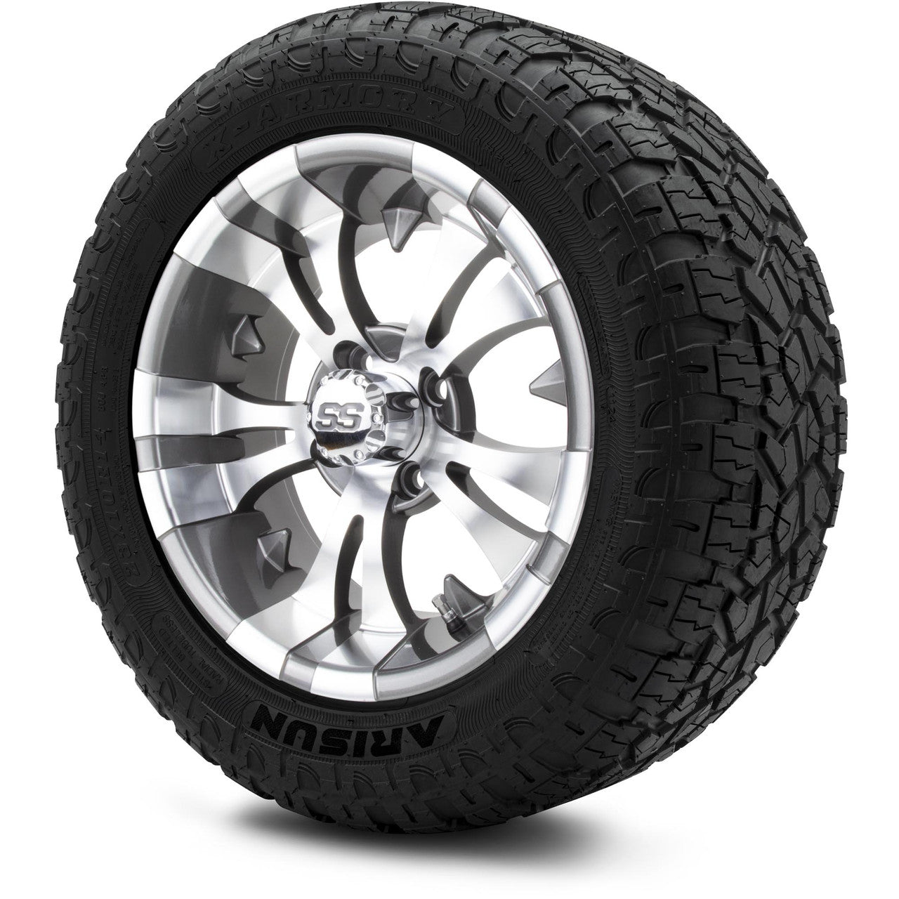 MODZ® 14" Vampire Gunmetal Wheels & Off-Road Tires Combo (Arisun X-Trail All-Terrain 23x10-14)