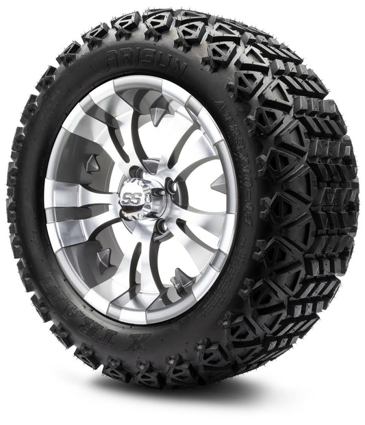 MODZ® 14" Vampire Gunmetal Wheels & Off-Road Tires Combo (Arisun X-Trail All-Terrain 23x10-14)