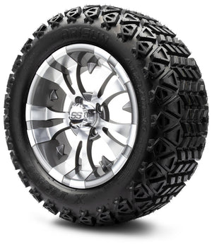 MODZ® 14" Vampire Gunmetal Wheels & Off-Road Tires Combo (Xcomp Gladiator 23-10-14 Radial)