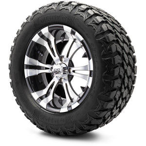 MODZ® 14" Vampire Machined Black Wheels & Off-Road Tires Combo (MODZ Gripz 23x10-14)