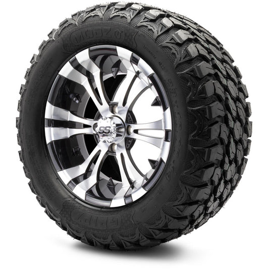 MODZ® 14" Vampire Machined Black Wheels & Off-Road Tires Combo (MODZ Gripz 23x10-14)