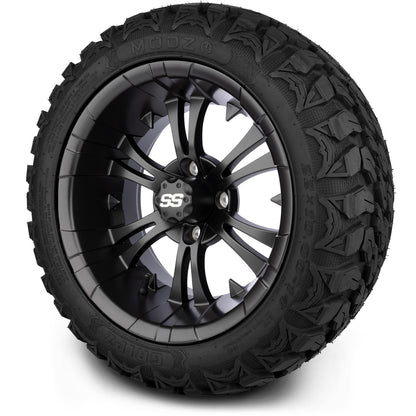 MODZ® 14" Vampire Matte Black Wheels & Off-Road Tires Combo (Arisun X-Armory All-Terrain 23x10-14 Radial)