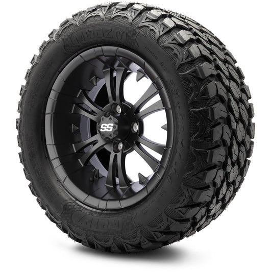 MODZ® 14" Vampire Matte Black Wheels & Off-Road Tires Combo (MODZ Gripz 23x10-14)