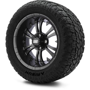 MODZ® 14" Vampire Matte Black Wheels & Off-Road Tires Combo (Arisun X-Armory All-Terrain 23x10-14 Radial)