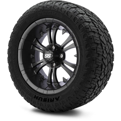 MODZ® 14" Vampire Matte Black Wheels & Off-Road Tires Combo (Xcomp Gladiator 23-10-14 Radial)