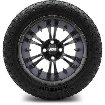 MODZ® 14" Vampire Matte Black Wheels & Off-Road Tires Combo (Arisun X-Trail All-Terrain 23x10-14)