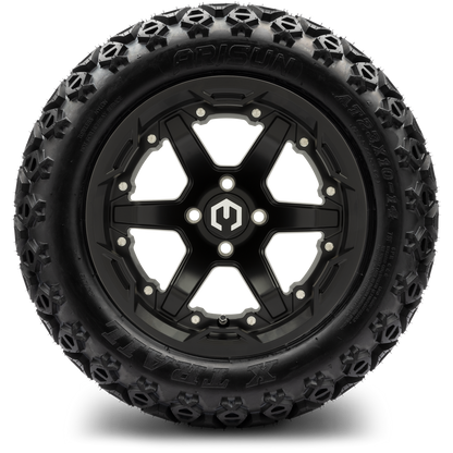 MODZ® 14" Gladiator Matte Black Wheels and Off-Road Tires Combo (Arisun X-Armory All-Terrain 23x10-14 Radial)