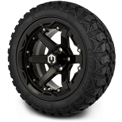 MODZ® 14" Gladiator Matte Black Wheels and Off-Road Tires Combo (Arisun X-Armory All-Terrain 23x10-14 Radial)