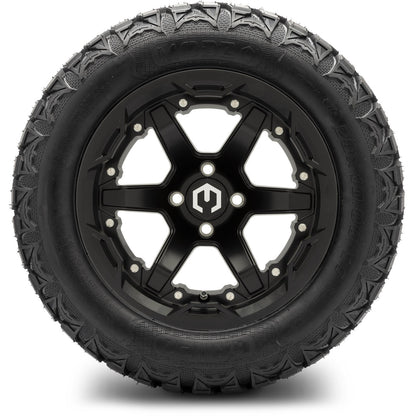 MODZ® 14" Gladiator Matte Black Wheels and Off-Road Tires Combo (Arisun X-Trail All-Terrain 23x10-14)