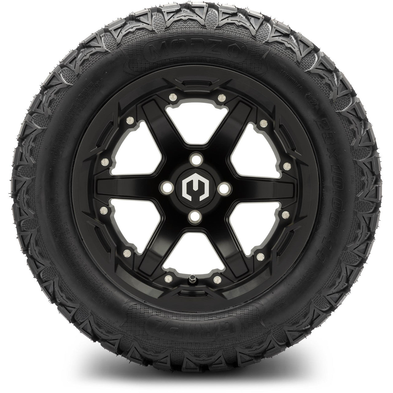 MODZ® 14" Gladiator Matte Black Wheels and Off-Road Tires Combo (Arisun X-Armory All-Terrain 23x10-14 Radial)