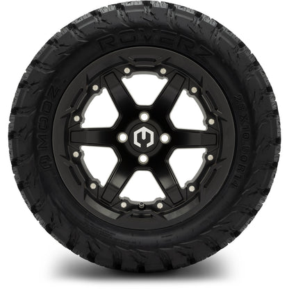 MODZ® 14" Gladiator Matte Black Wheels and Off-Road Tires Combo (Xcomp Gladiator 23-10-14 Radial)