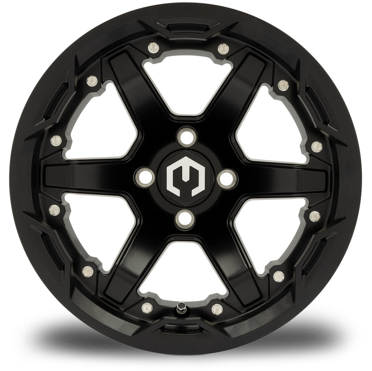 MODZ® 14" Gladiator Matte Black Wheels and Off-Road Tires Combo (Arisun X-Trail All-Terrain 23x10-14)