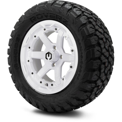 MODZ® 14" Gladiator Glossy White Wheels & Off-Road Tires Combo (Arisun X-Armory All-Terrain 23x10-14 Radial)