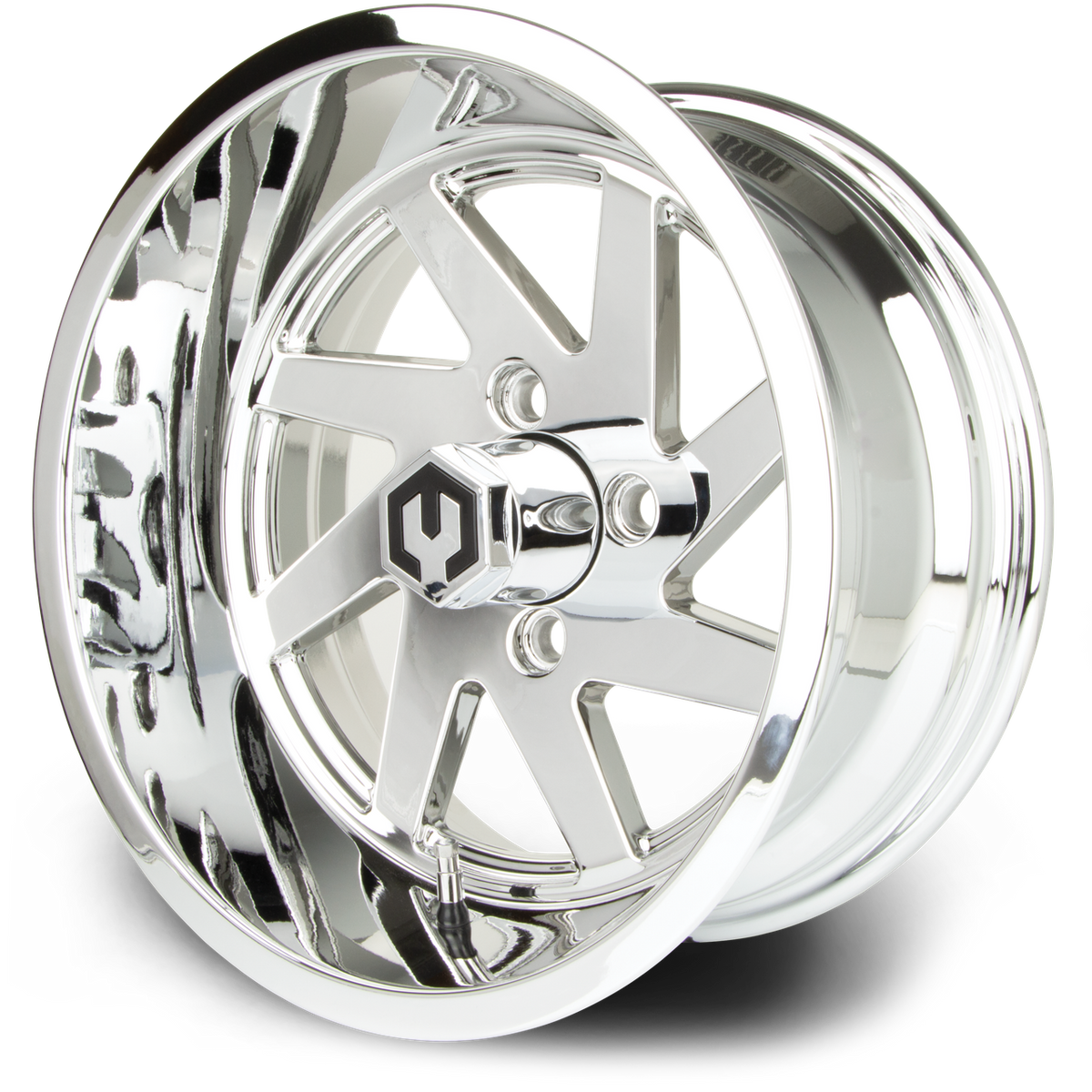 MODZ® 14" Fury Chrome Wheels & Street Tires Combo (MODZ Street Fox Radial 23x10-14)