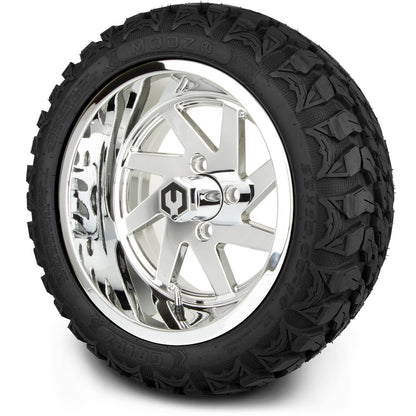 MODZ® 14" Fury Chrome Wheels & Off-Road Tires Combo (Arisun X-Armory All-Terrain 23x10-14 Radial)