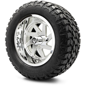 MODZ® 14" Fury Chrome Wheels & Off-Road Tires Combo (MODZ Gripz 23x10-14)