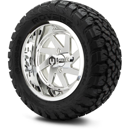 MODZ® 14" Fury Chrome Wheels & Off-Road Tires Combo (Xcomp Gladiator 23-10-14 Radial)