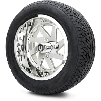 MODZ® 14" Fury Chrome Wheels & Street Tires Combo (Arisun Cruze 205/30-14)