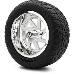 MODZ® 14" Fury Chrome Wheels & Off-Road Tires Combo (Arisun X-Armory All-Terrain 23x10-14 Radial)