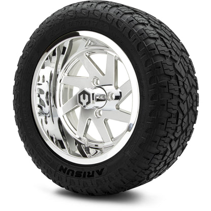 MODZ® 14" Fury Chrome Wheels & Off-Road Tires Combo (Xcomp Gladiator 23-10-14 Radial)