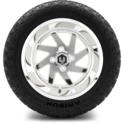 MODZ® 14" Fury Chrome Wheels & Off-Road Tires Combo (Arisun X-Trail All-Terrain 23x10-14)