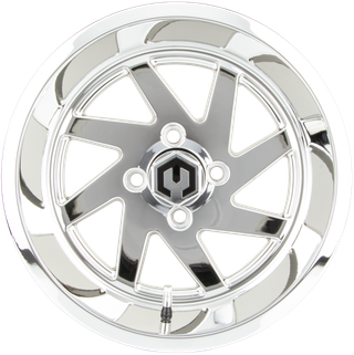 MODZ® 14" Fury Chrome Wheels & Street Tires Combo (MODZ Guardian 205/30-14)