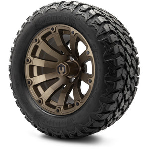 MODZ® 14" Bomber Matte Bronze Wheels & Off-Road Tires Combo (MODZ Gripz 23x10-14)
