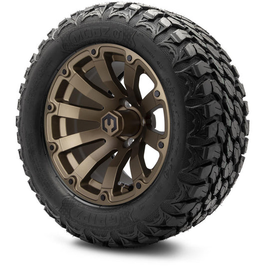 MODZ® 14" Bomber Matte Bronze Wheels & Off-Road Tires Combo (MODZ Gripz 23x10-14)