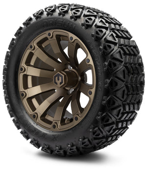 MODZ® 14" Bomber Matte Bronze Wheels & Off-Road Tires Combo (Xcomp Gladiator 23-10-14 Radial)