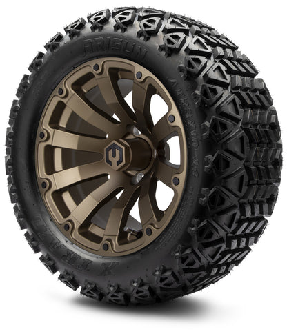 MODZ® 14" Bomber Matte Bronze Wheels & Off-Road Tires Combo (Arisun X-Trail All-Terrain 23x10-14)