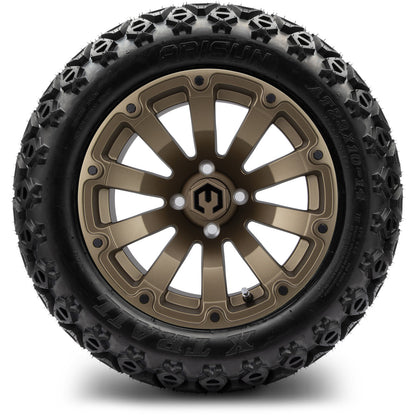 MODZ® 14" Bomber Matte Bronze Wheels & Off-Road Tires Combo (Xcomp Gladiator 23-10-14 Radial)