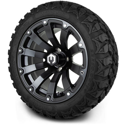MODZ® 14" Bomber Matte Black Wheels & Off-Road Tires Combo (Xcomp Gladiator 23-10-14 Radial)