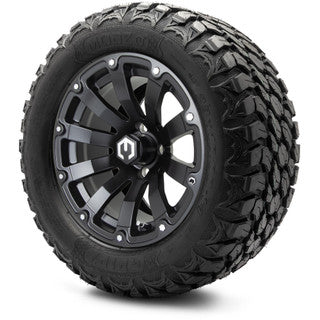 MODZ® 14" Bomber Matte Black Wheels & Off-Road Tires Combo (MODZ Gripz 23x10-14)