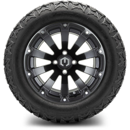 MODZ® 14" Bomber Matte Black Wheels & Off-Road Tires Combo (Xcomp Gladiator 23-10-14 Radial)
