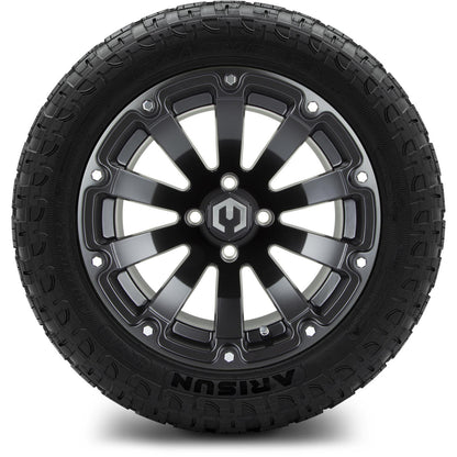 MODZ® 14" Bomber Matte Black Wheels & Off-Road Tires Combo (Xcomp Gladiator 23-10-14 Radial)