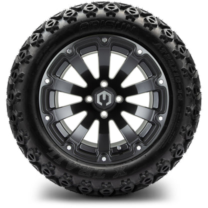 MODZ® 14" Bomber Matte Black Wheels & Off-Road Tires Combo (Arisun X-Armory All-Terrain 23x10-14 Radial)