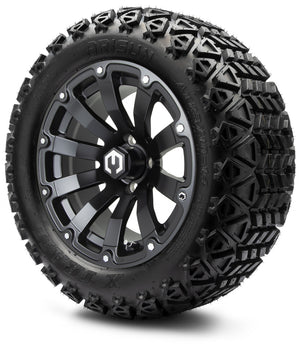 MODZ® 14" Bomber Matte Black Wheels & Off-Road Tires Combo (Arisun X-Trail All-Terrain 23x10-14)