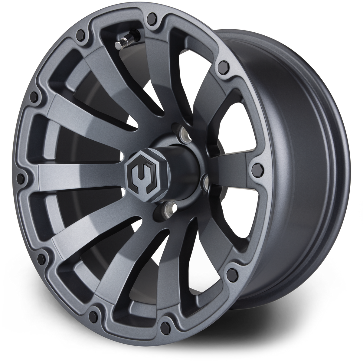MODZ® 14" Bomber Matte Gunmetal Wheels & Off-Road Tires Combo (Arisun X-Armory All-Terrain 23x10-14 Radial)