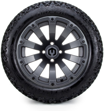 MODZ® 14" Bomber Matte Gunmetal Wheels & Off-Road Tires Combo (Xcomp Gladiator 23-10-14 Radial)