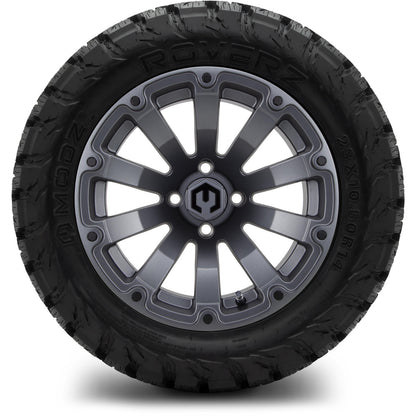 MODZ® 14" Bomber Matte Gunmetal Wheels & Off-Road Tires Combo (Arisun X-Armory All-Terrain 23x10-14 Radial)