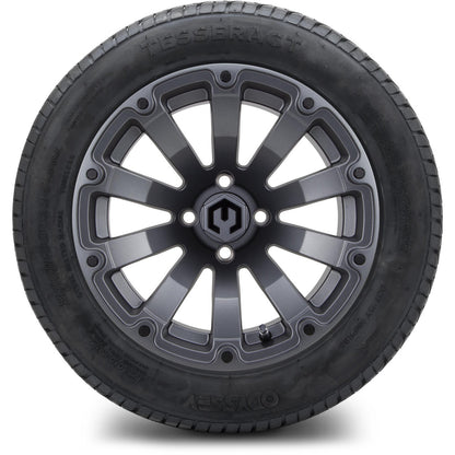 MODZ® 14" Bomber Matte Gunmetal Wheels & Street Tires Combo (MODZ Street Fox Radial 23x10-14)