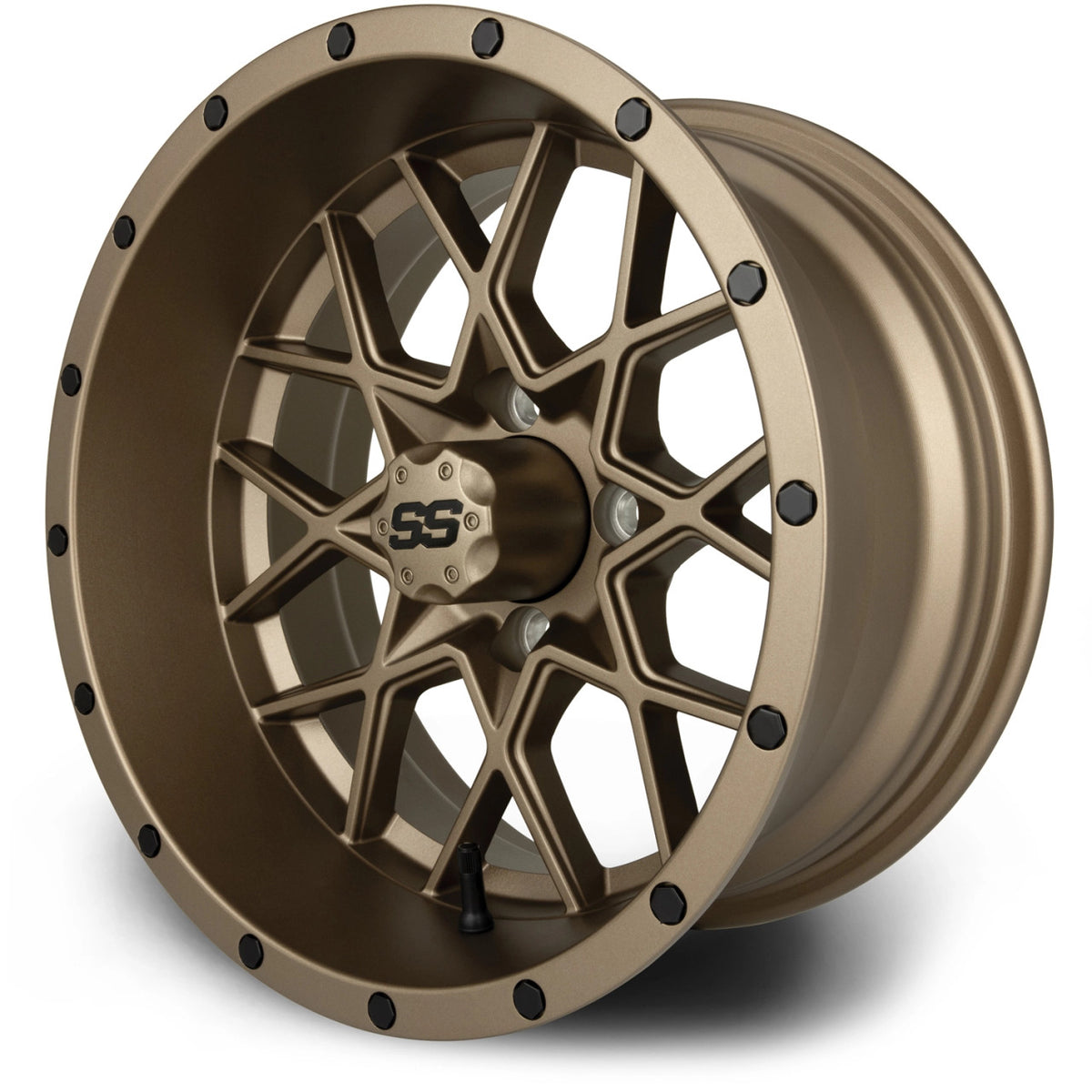 MODZ® 14" Vortex Matte Bronze Wheels & Off-Road Tires Combo (Xcomp Gladiator 23-10-14 Radial)