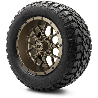 MODZ® 14" Vortex Matte Bronze Wheels & Off-Road Tires Combo (Xcomp Gladiator 23-10-14 Radial)